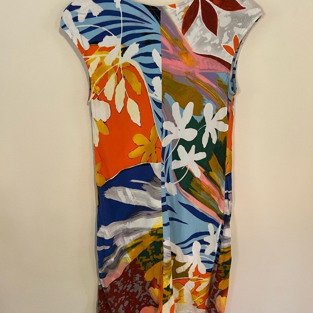 Multicolor Abstract Print Dress - Picture 4 of 5
